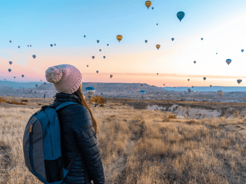 People enjoying travel